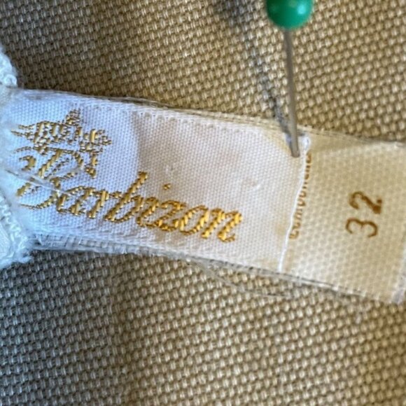 70s Vintage Barbizon Cream Nylon Scalloped Edge Adjustable Strap Slip Dress XS - Picture 5 of 7